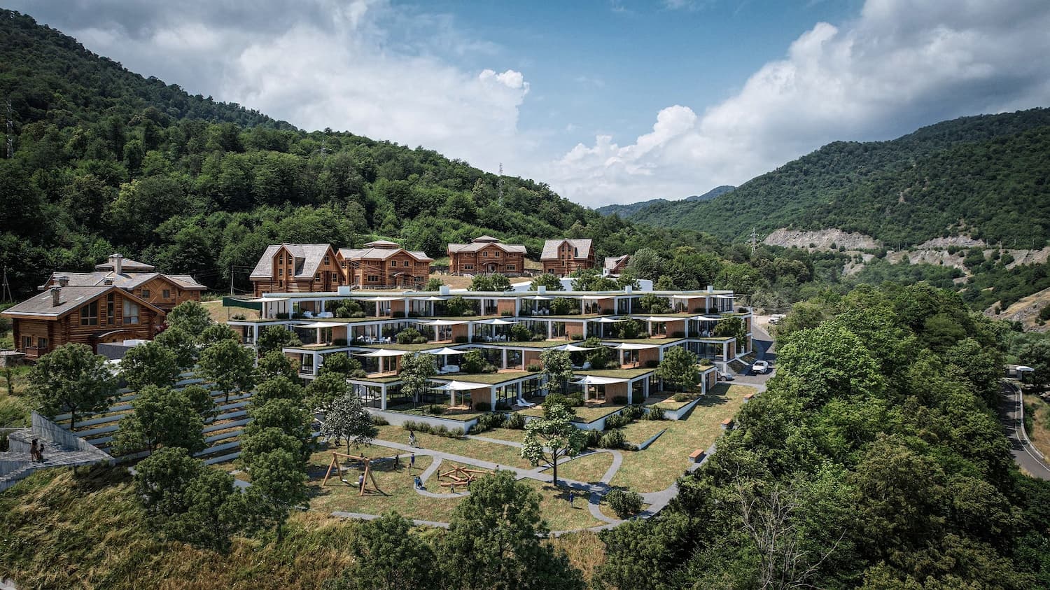 The first gated town Mountain Village is being built in Armenia